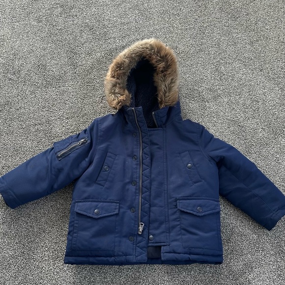 Polo Ralph Lauren Other - Polo by Ralph Lauren Blue Puffer Jacket with Faux Fur Hood